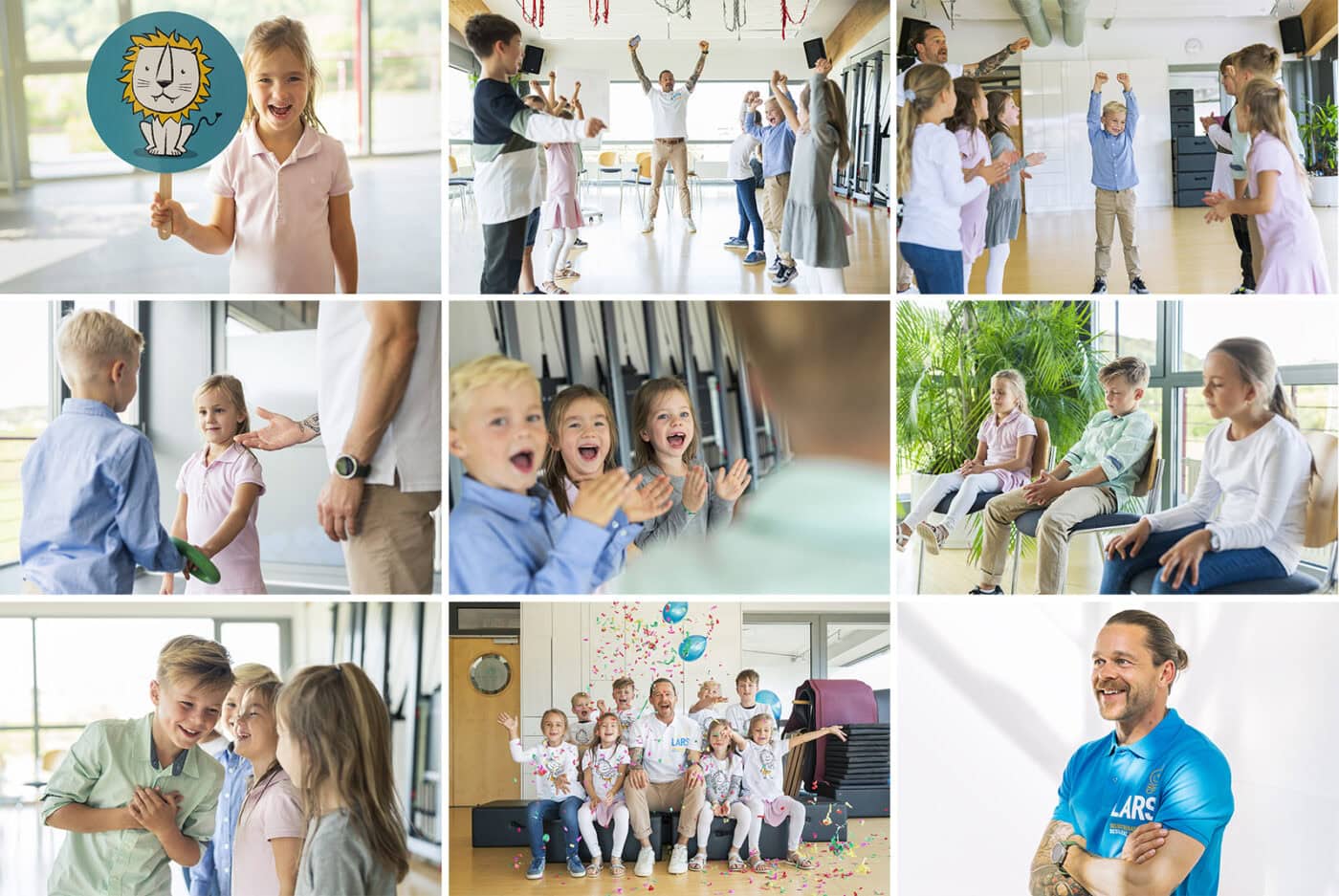 Kinder im Schulkindergarten beim Spielen und Lernen in der Schule.