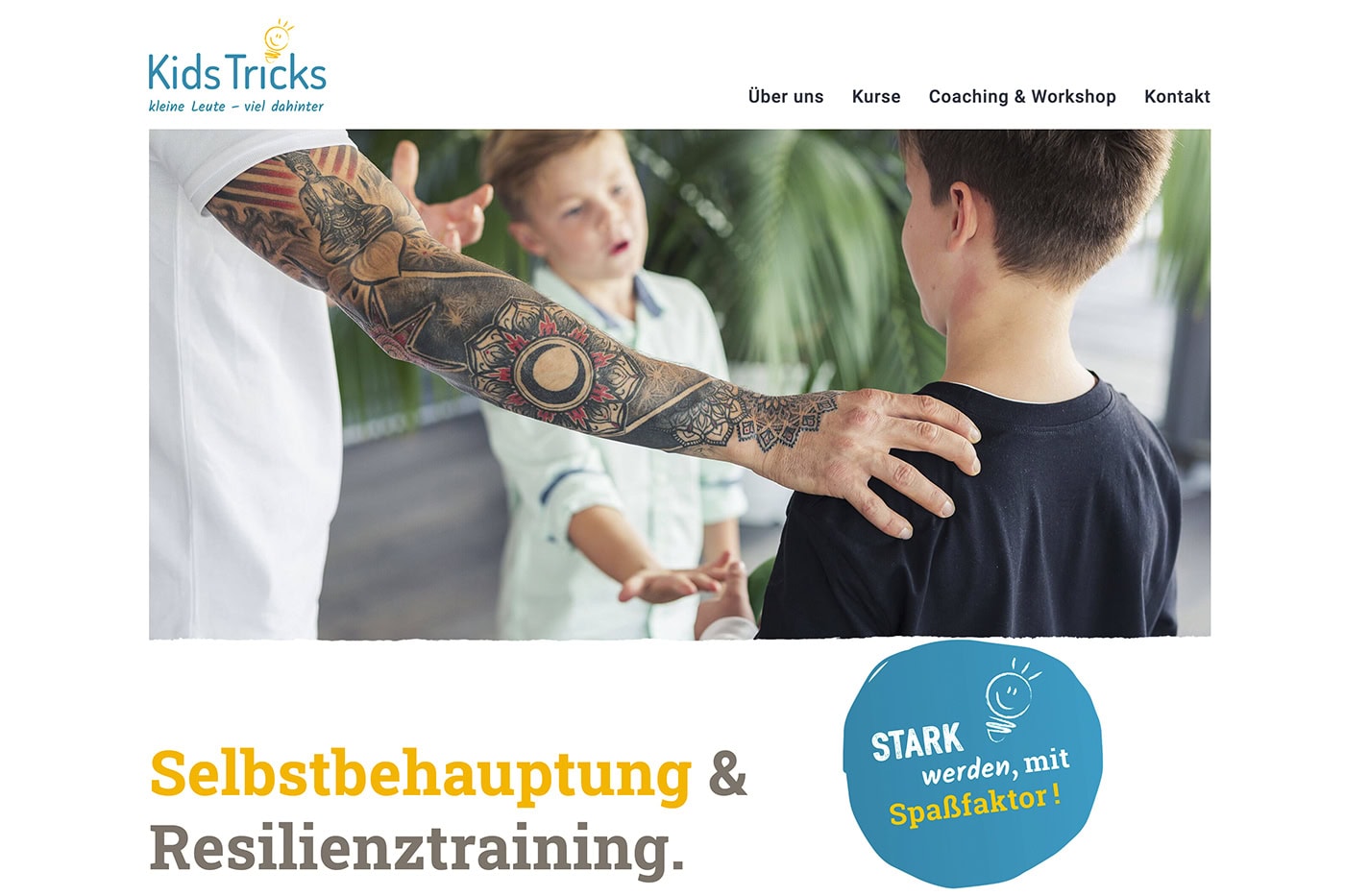 Kinder beim Resilienztraining, Selbstbehauptung, Kindercoaching in Köln.