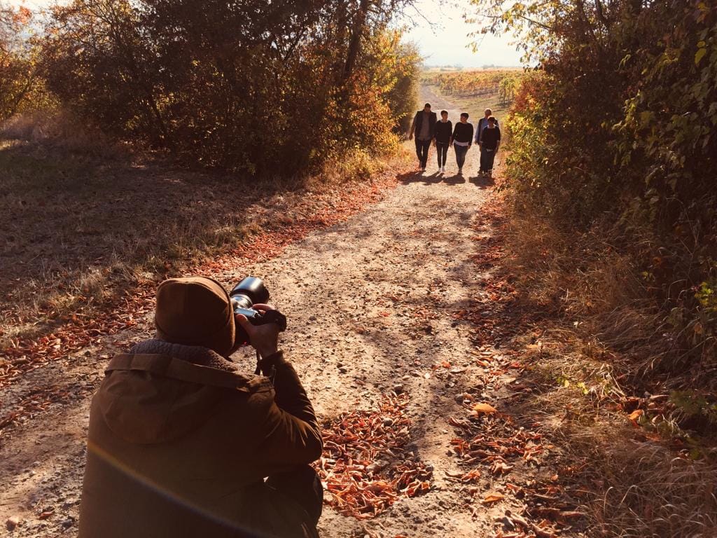 Fotograf Michael Zellmer: Herbstspaziergang mit Freunden.