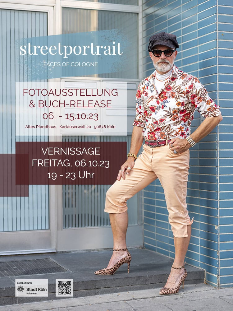 Fotografisches Streetportrait in Köln.